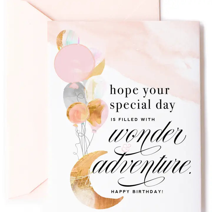 Kitty Meow Boutique Wonder and Adventure Inspirational Birthday Greeting Card - Little Miss Muffin Children & Home