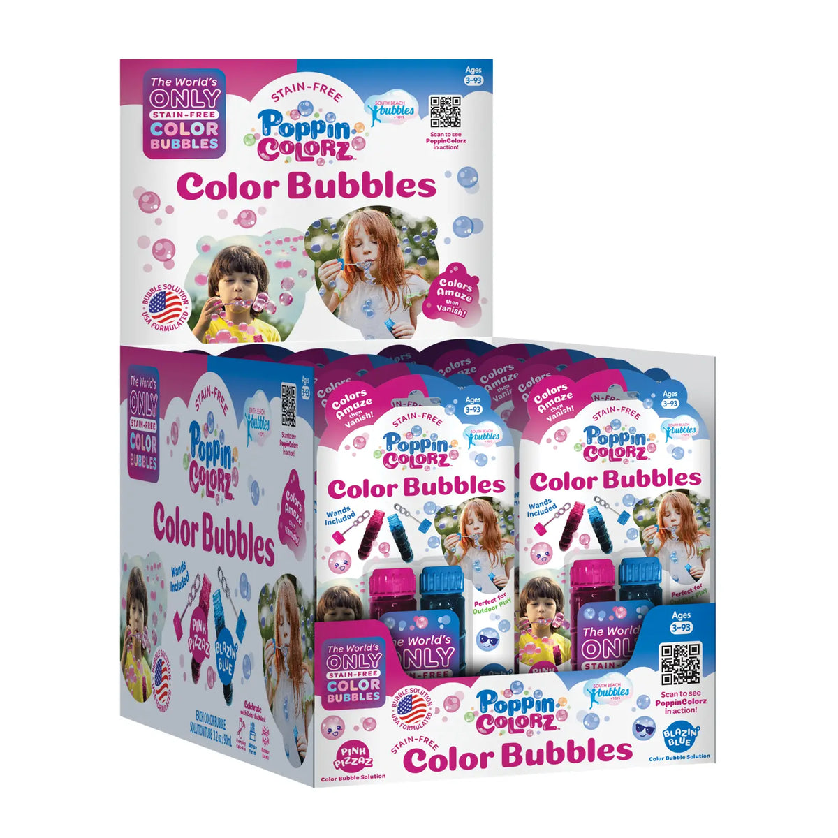 South Beach Bubbles PoppinColorz 2-Pack Pink & Blue Tubes - Little Miss Muffin Children & Home