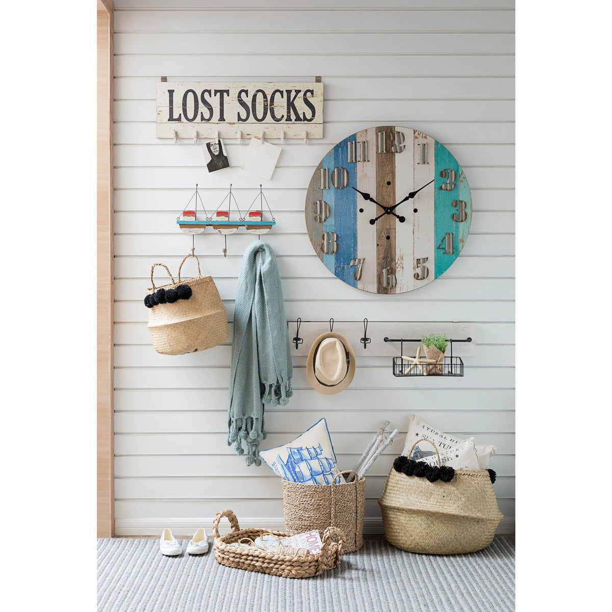 Creative Co-Op Creative Co-op Bankuan Braided Tray with Handles - Little Miss Muffin Children & Home