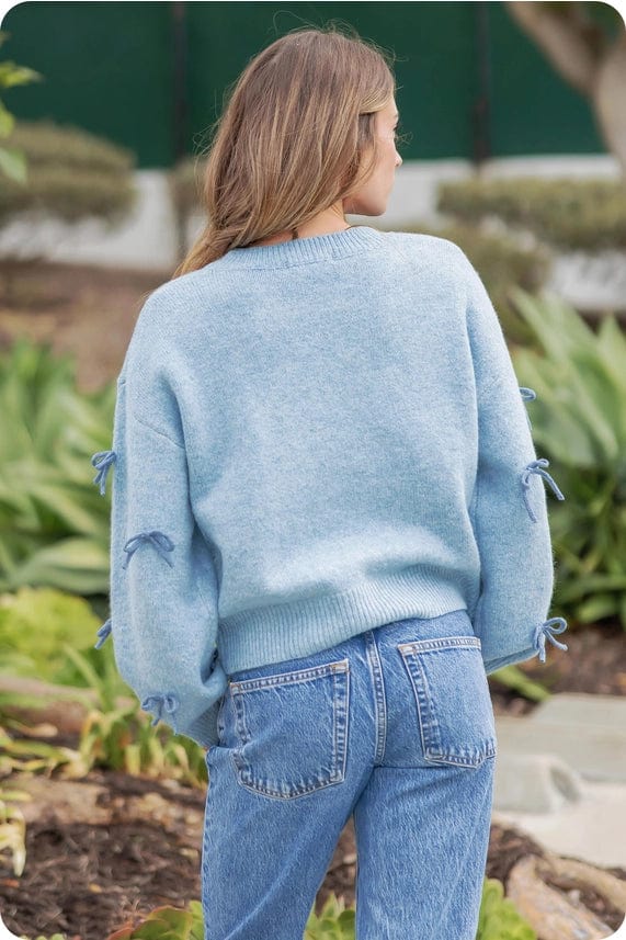 Strut & Bolt Strut & Bolt Bow Embellished Knit Sweater - Little Miss Muffin Children & Home