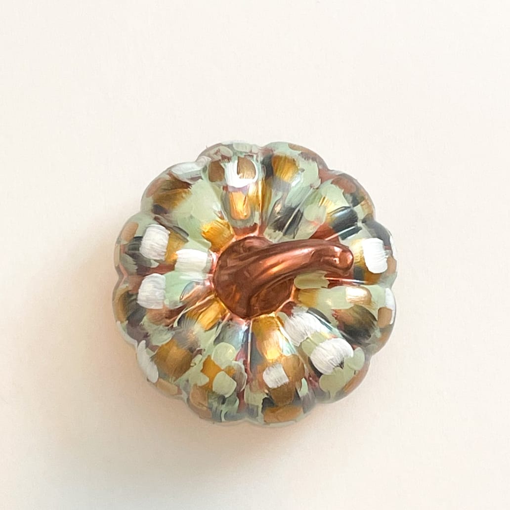 Jessica Reynolds Art Large Copper Abstract Pumpkin - Little Miss Muffin Children & Home