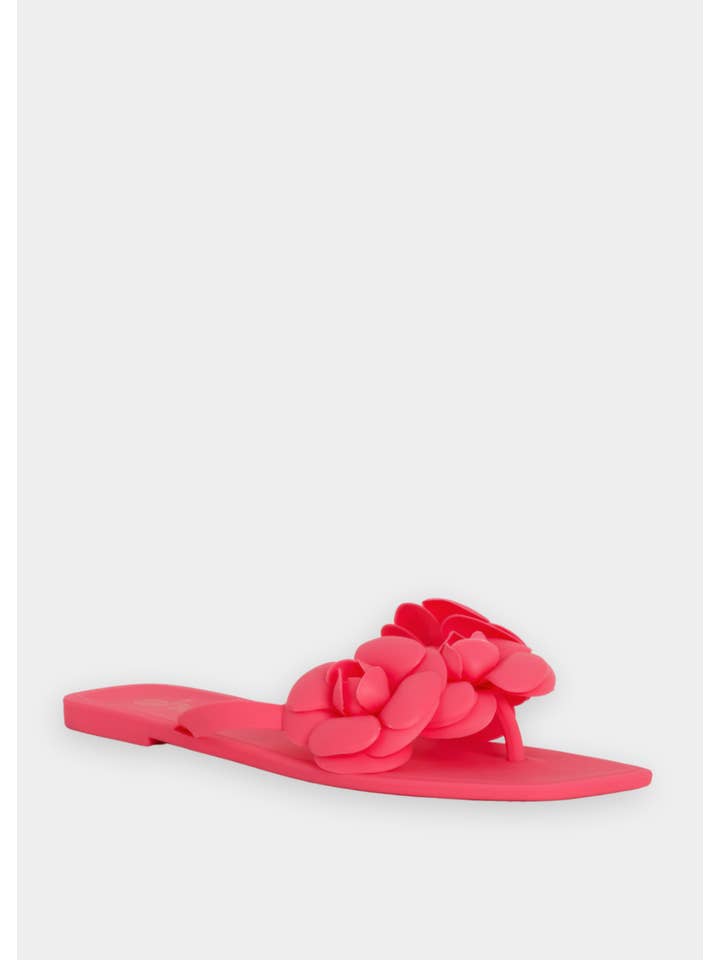 Shu By Shushop Dahlia Jelly Flower Thong Flat Sandal - Little Miss Muffin Children & Home