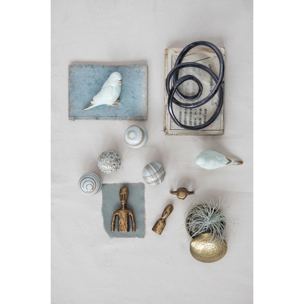 Creative Co-Op Creative Co-op Ceramic Parakeet - Little Miss Muffin Children & Home