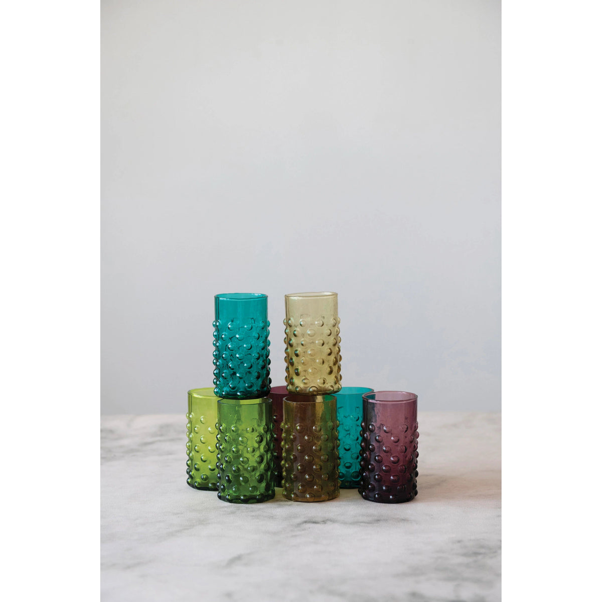 Creative Co-Op Creative Co-op Hobnail Drinking Glass - Little Miss Muffin Children & Home