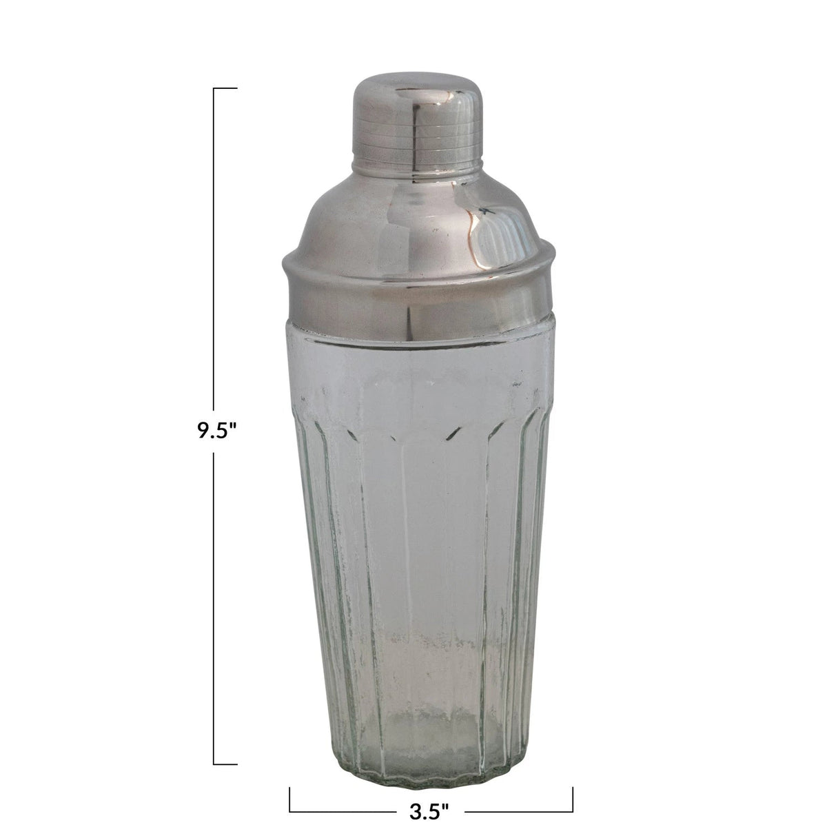 Creative Co-op Creative Co-op Glass Cocktail Shaker with Stainless Steel Top - Little Miss Muffin Children & Home
