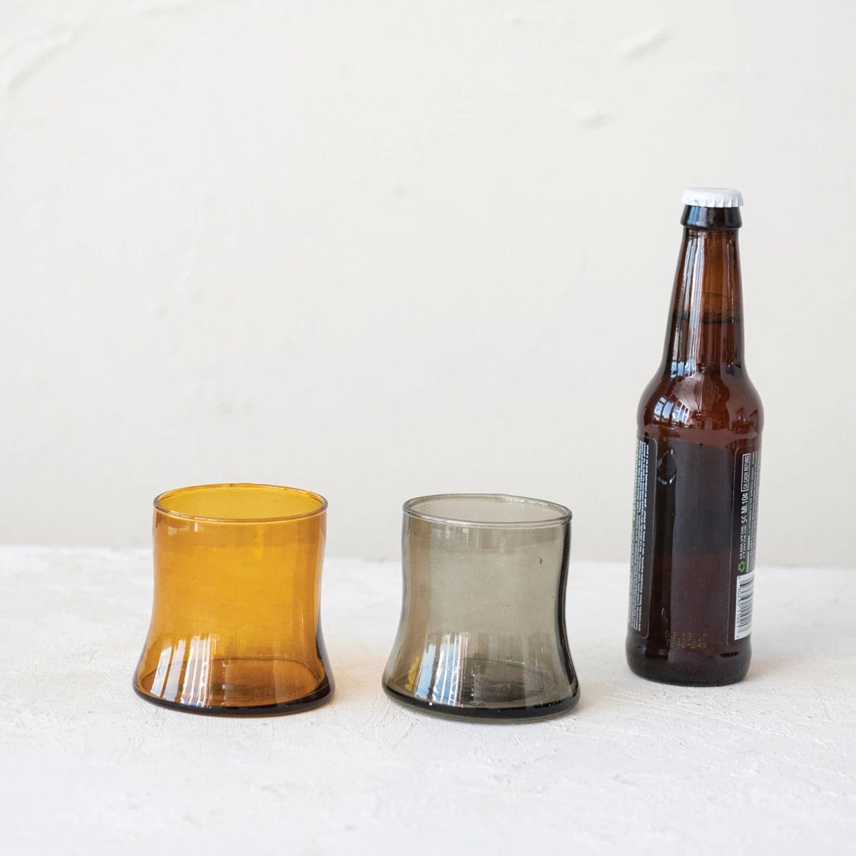 Creative Co-op Creative Co-op 10oz Drinking Glass, Amber Color - Little Miss Muffin Children & Home