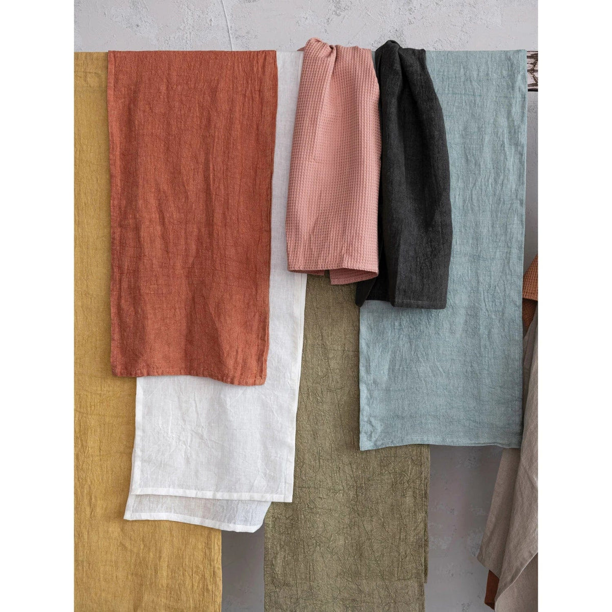 Creative Co-op Creative Co-op 36"L x 20"W Oversized Stonewashed Linen Tea Towel in Natural - Little Miss Muffin Children & Home