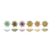 Creative Co-op Stoneware Flower Shaped Dish, Reactive Glaze, 6 Colors (Each One Will Vary) - Little Miss Muffin Children & Home