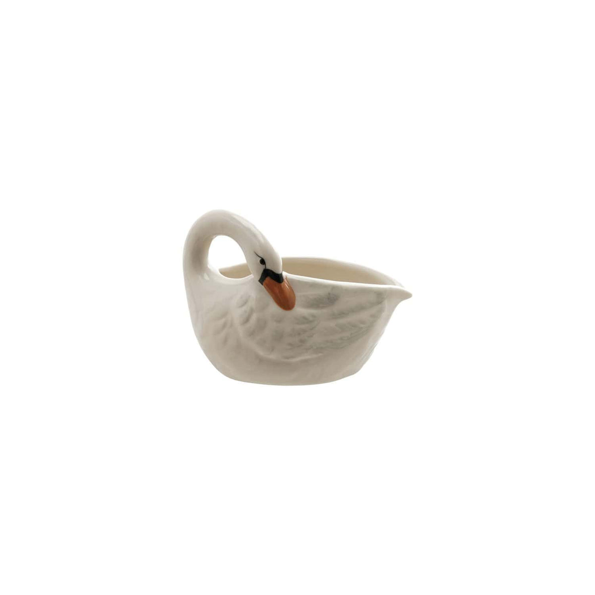 Creative Co-op Hand-Painted 6oz Stoneware Swan Shaped Creamer - Little Miss Muffin Children & Home