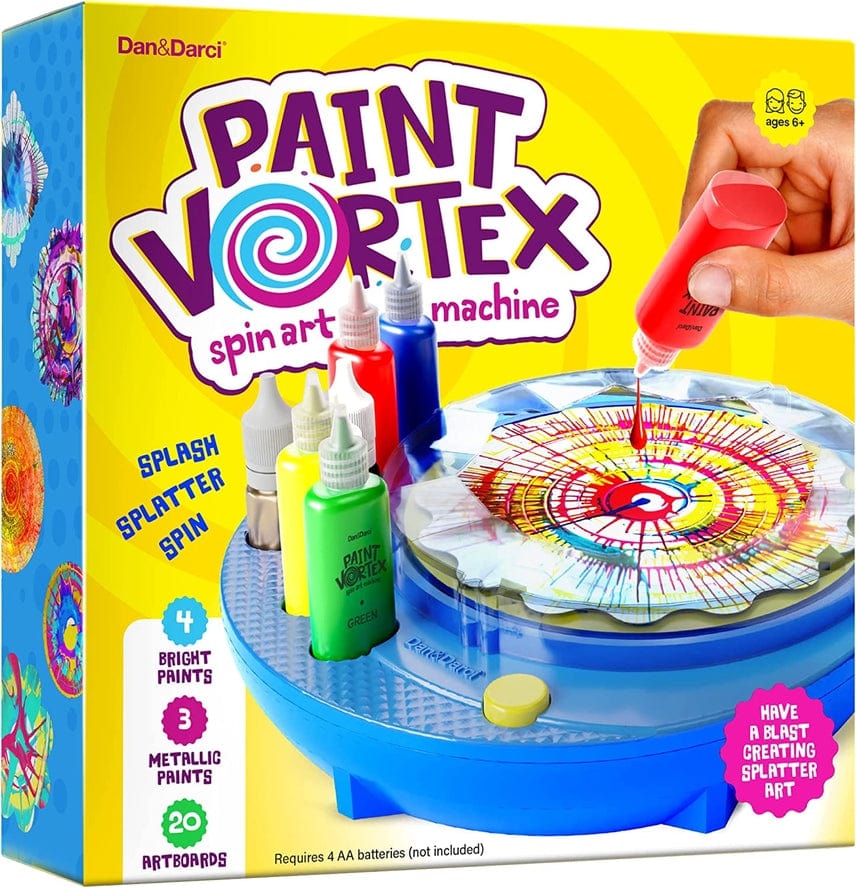Dan&Darci Dan&Darci Spin Art Machine Kit, Paint Spiral Station Center - Little Miss Muffin Children & Home