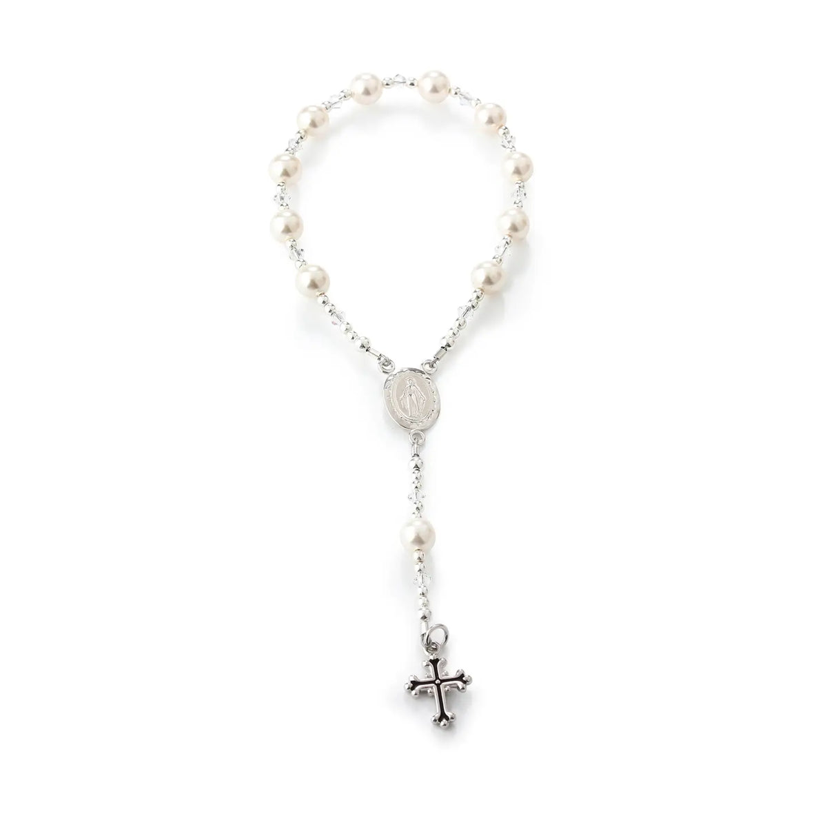 Cherished Moments Sterling Silver White Baby Rosary - Little Miss Muffin Children & Home