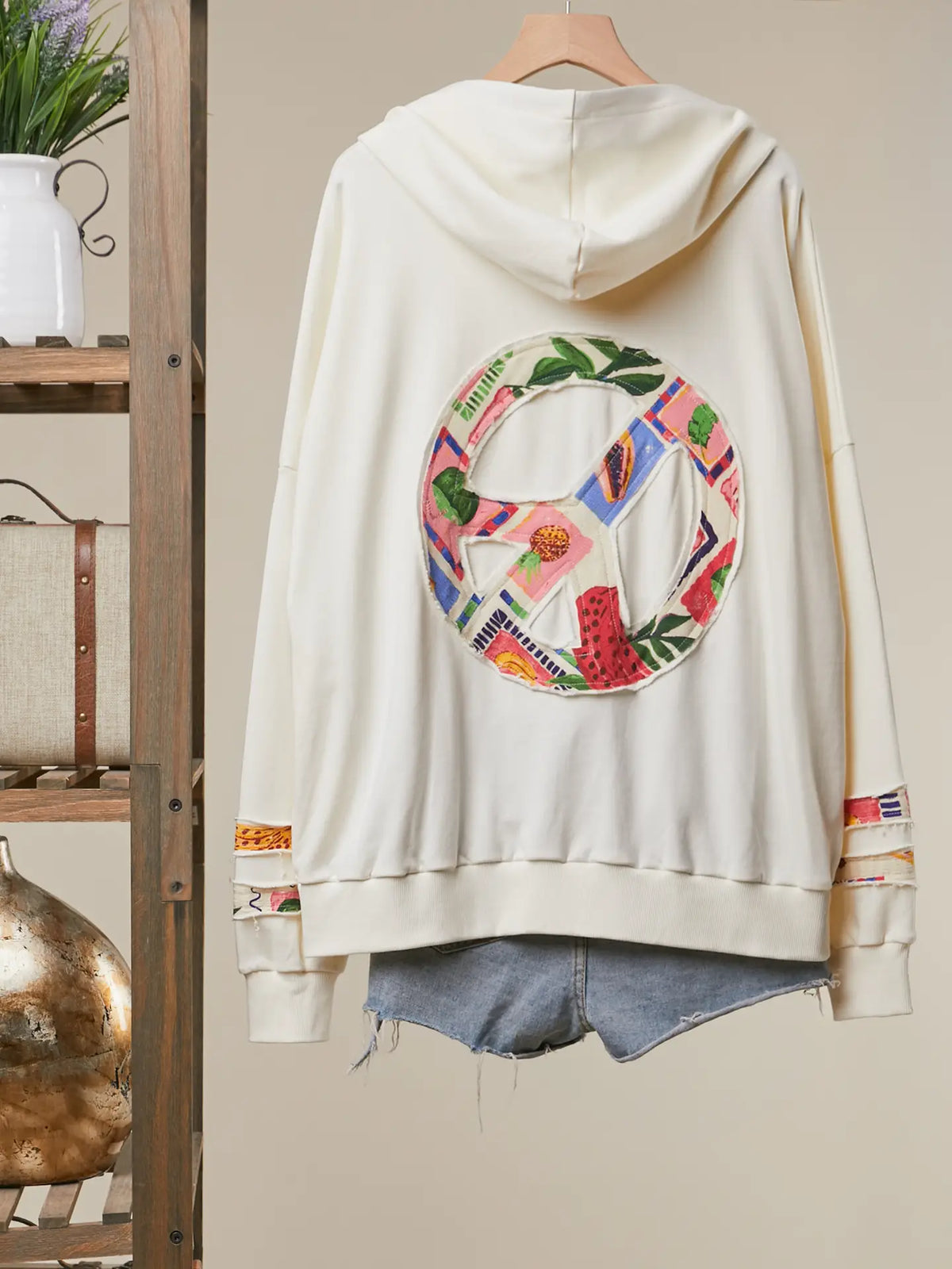 Mello. Flower Fabric Hooded Sweatshirt - Little Miss Muffin Children & Home