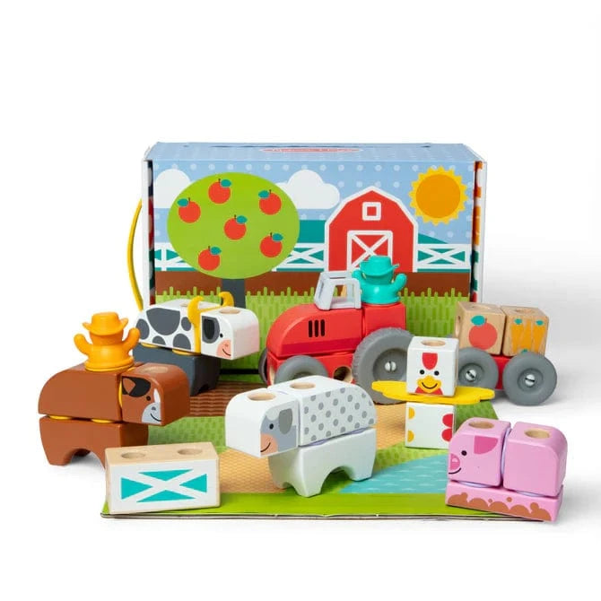 Melissa & Doug Melissa & Doug Blockables Farm Play Set - Little Miss Muffin Children & Home