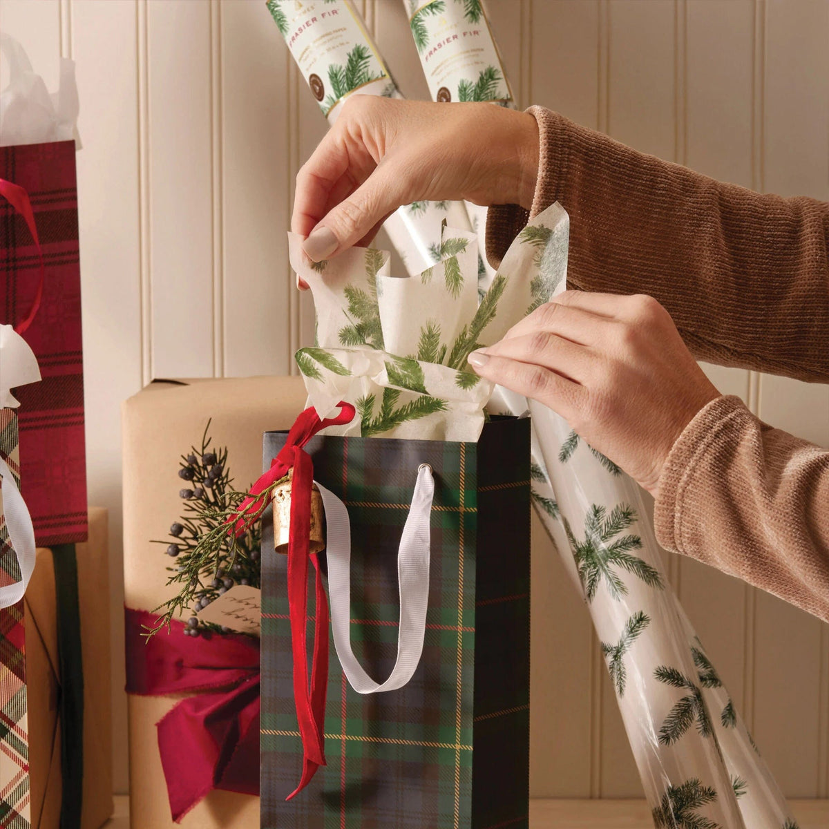 Thymes Frasier Fir Fragranced Tissue Paper - Little Miss Muffin