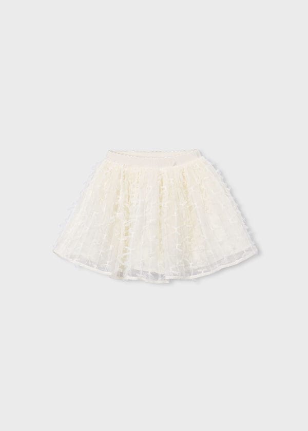 Mayoral Usa Inc Layered Tulle Skirt in Natural - Little Miss Muffin Children & Home