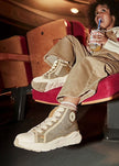 girls gold sparkle high top
