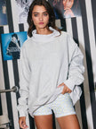grey oversized sweater