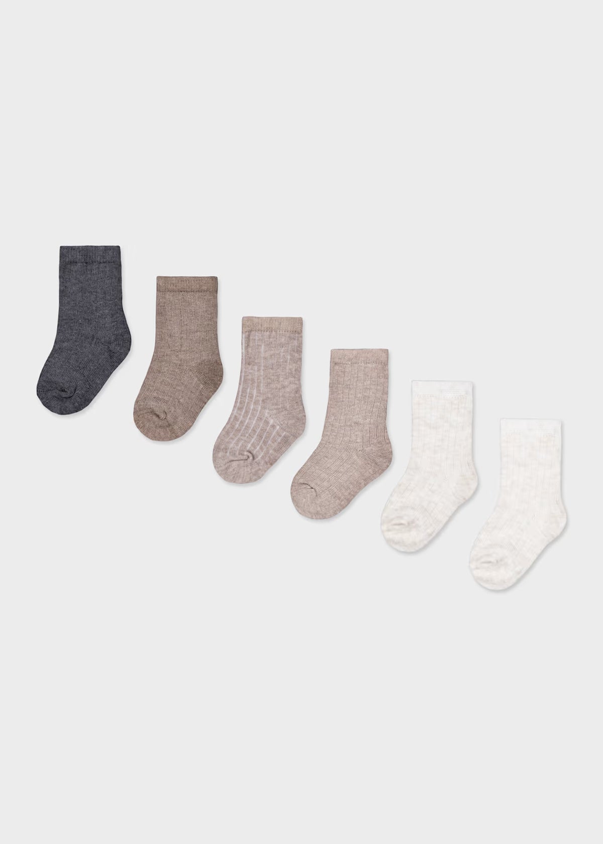 Mayoral Usa Inc 6-Pack Newborn Sock Set, 2 Colors Available - Little Miss Muffin Children & Home