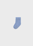 Mayoral Usa Inc Newborn Openwork Crew Socks in Blue - Little Miss Muffin Children & Home