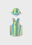 Mayoral Usa Inc Mayoral Bubble Romper with Hat - Little Miss Muffin Children & Home
