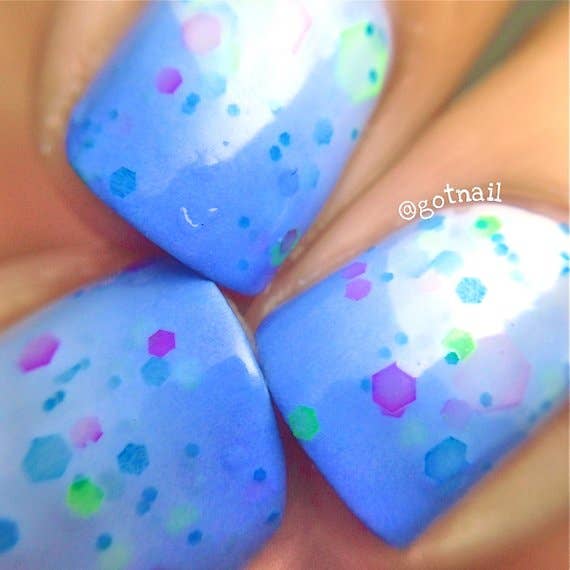 Polish Me Silly Periwinkle Twinkle - Thermal Nail Polish - Little Miss Muffin Children & Home