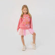 girls pink pumpkin sweatshirt
