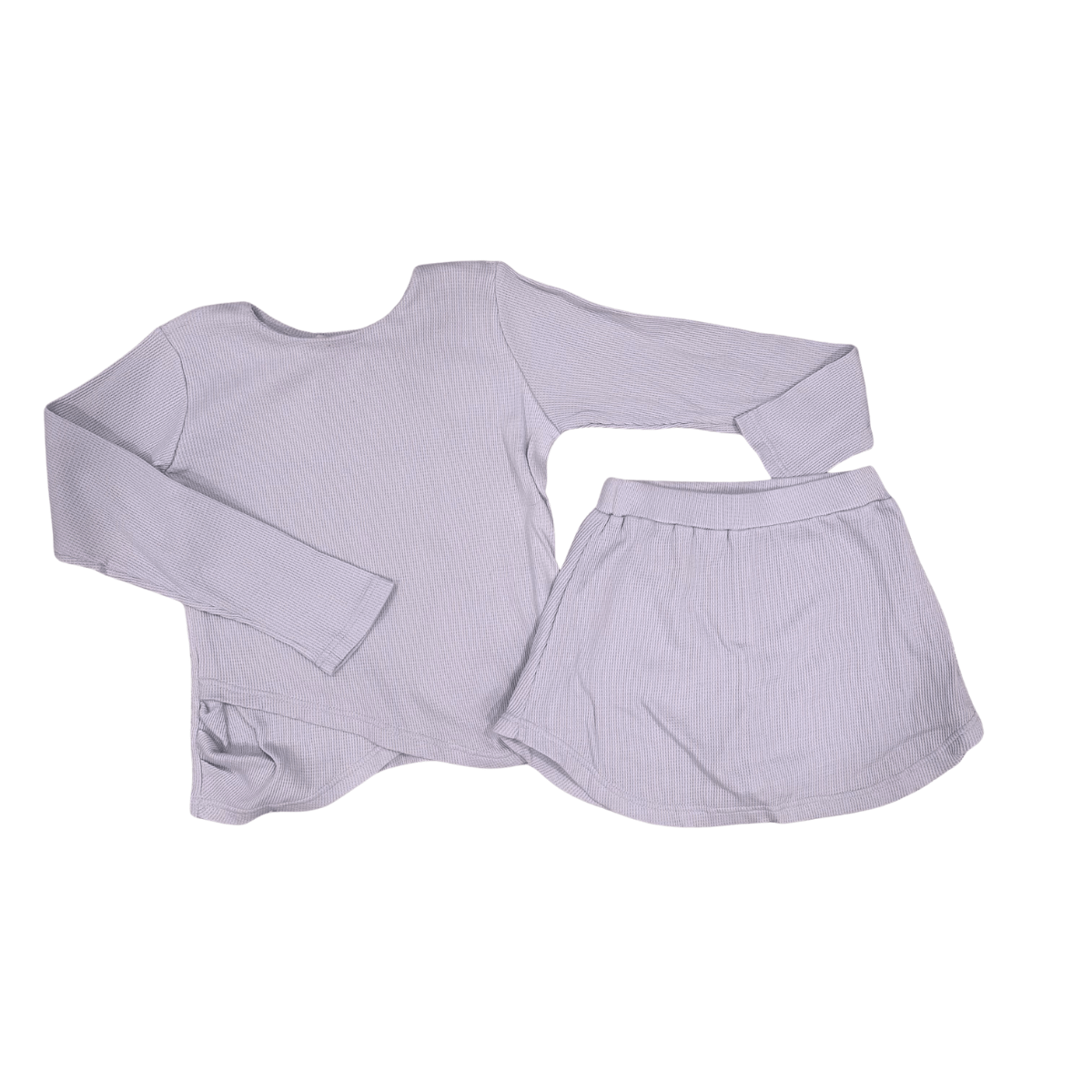 girls purple skirt and top set