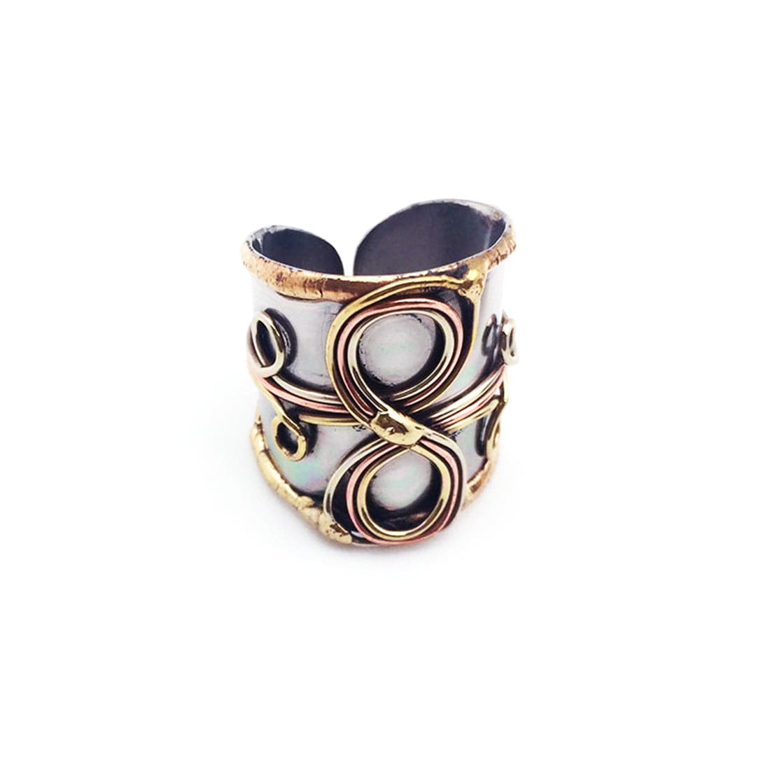 Anju Jewelry Mixed Metal Infinity Cuff Ring - Little Miss Muffin Children & Home