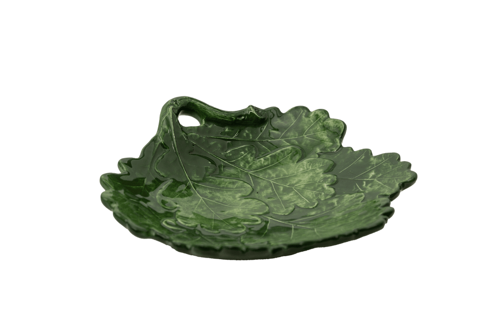 Abigail's Home Decor Compagnia Leaf Plate with Green Oak Leaves - Little Miss Muffin Children & Home