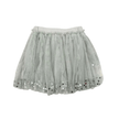 girls silver sequin tulle skirt