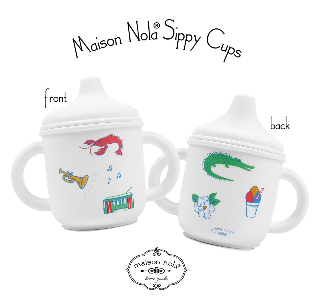 Maison Nola NOLA Icon Sippy Cup New Orleans jazz magnolias snowball alligators