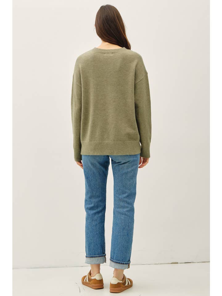 Wool Blend Ultra Soft Crewneck Classic Sweater