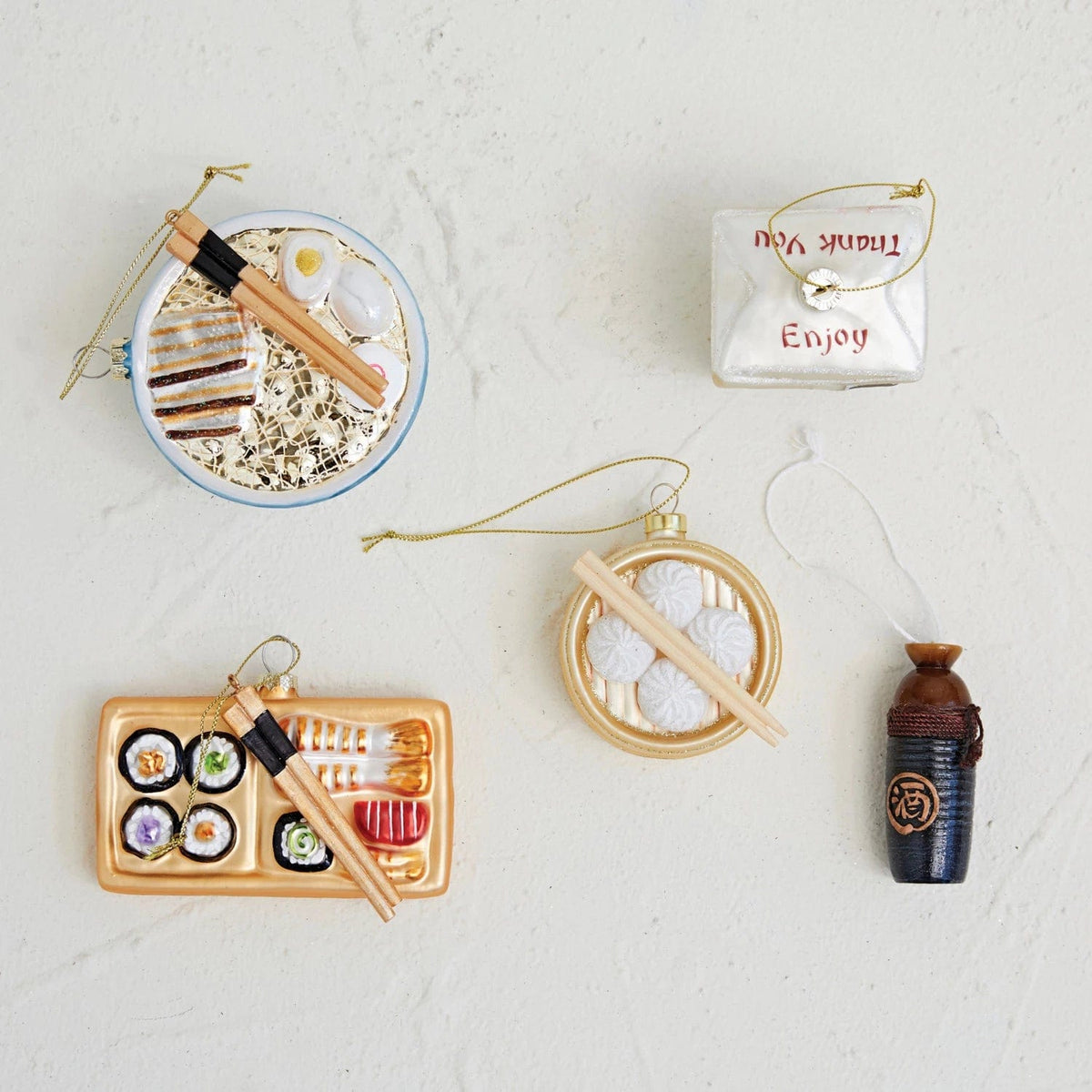 Creative Co-Op Creative Co-op Takeout Box Ornament - Little Miss Muffin Children & Home