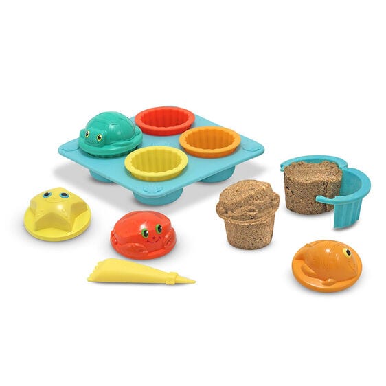 Melissa & Doug Melissa & Doug Seaside Sidekicks Sand Cupcake Set - Little Miss Muffin Children & Home