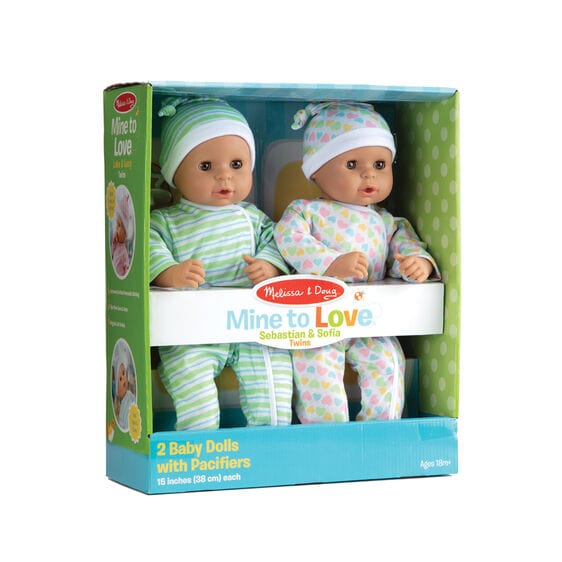 MELISSA & DOUG Melissa & Doug Mine To Love Sebastian & Sofia Twins - Little Miss Muffin Children & Home