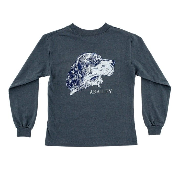 Bailey Boys Bailey Boys Dog Charcoal Logo Tee - Little Miss Muffin Children & Home