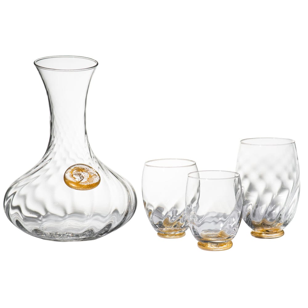 Abigail's Home Decor Abigail's Glass 18K Gold Infused Drinking Glass - Little Miss Muffin Children & Home