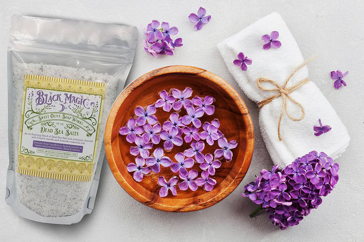 Sweet Olive Soap Works - Sweet Olive Soap Works Black Magic Dead Sea Bath Salt - Little Miss Muffin Children & Home