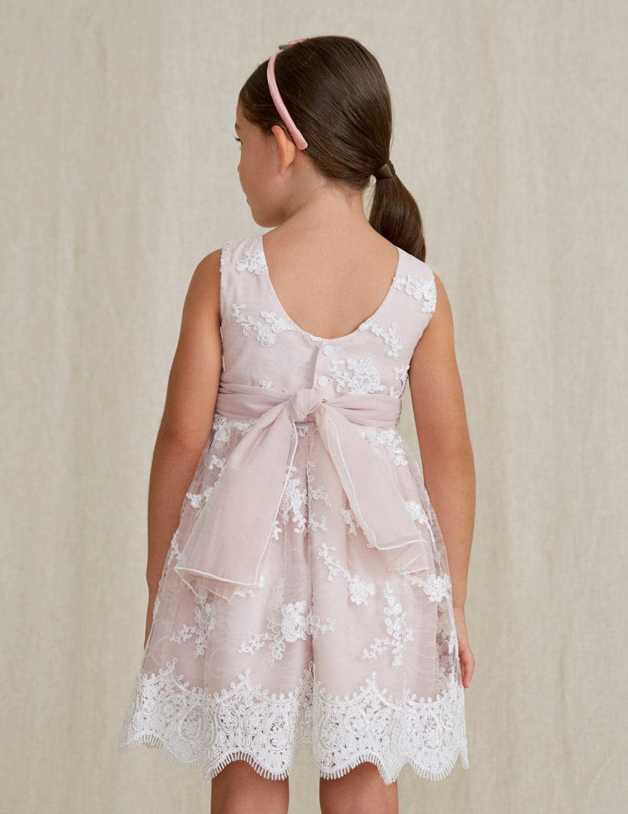 Abel & Lula Abel & Lula Embroidered Tulle Dress - Little Miss Muffin Children & Home