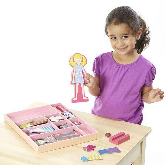 Melissa & Doug - Melissa & Doug Abby & Emma Magnetic Dress-Up Set - Little Miss Muffin Children & Home