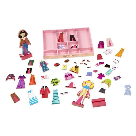 Melissa & Doug - Melissa & Doug Abby & Emma Magnetic Dress-Up Set - Little Miss Muffin Children & Home