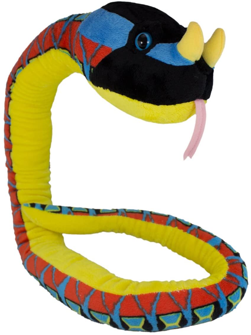 Wild Republic Rhino Viper Snake Plush, view 3
