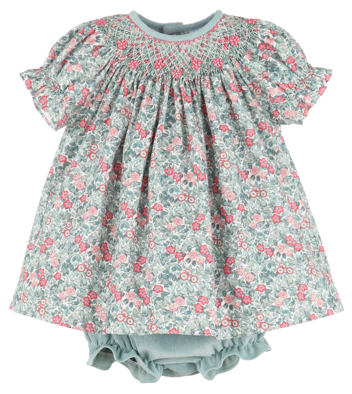 C&A - Casero & Associates Casero & Associates Forest Green Smock Bishop - Little Miss Muffin Children & Home