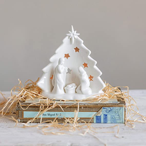 Creative Co-op Creative Co-Op Stoneware Holy Family 5.75" - Little Miss Muffin Children & Home