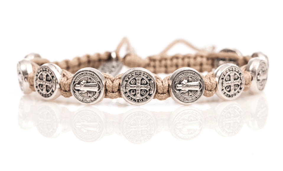 My Saint My Hero - My Saint My Hero Benedictine Blessing Bracelet with Silver Medals - Little Miss Muffin Children & Home