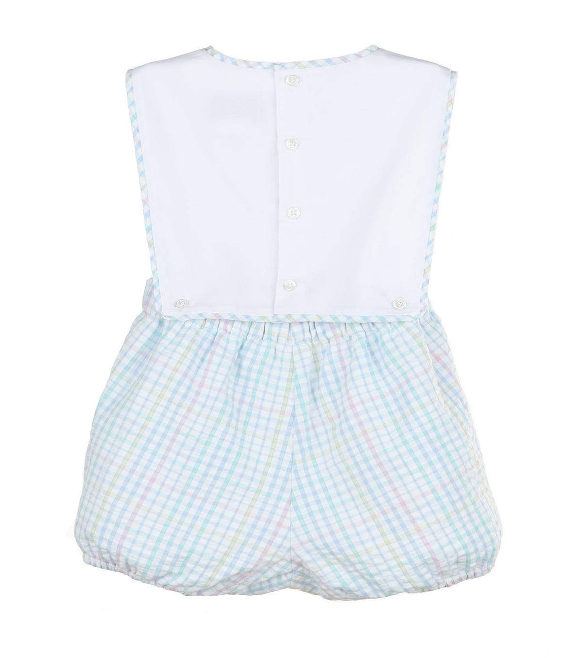 Casero Casero Boy's Pastel Plaid Overall - Little Miss Muffin Children & Home