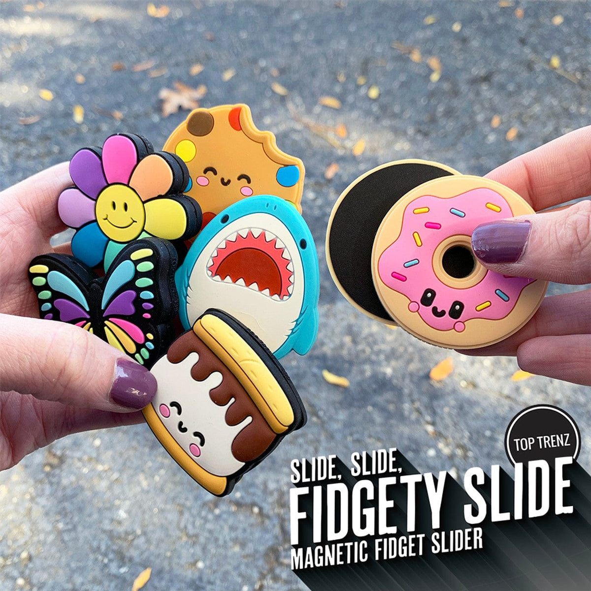 Top Trenz Top Trenz Silent Magnet Fidget Sliders - Little Miss Muffin Children & Home