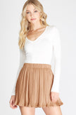 She & Sky She & Sky Pleated Suede Skirt - Little Miss Muffin Children & Home