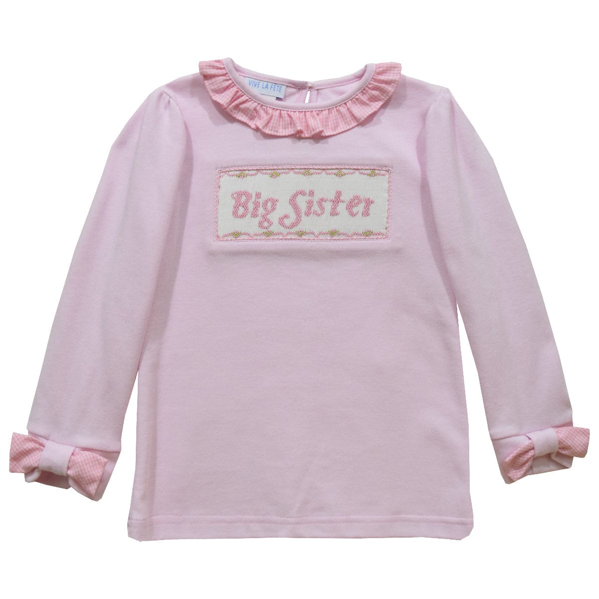 Vive La Fete Vive La Fete Big Sister Smocked Long Sleeve Top - Little Miss Muffin Children & Home