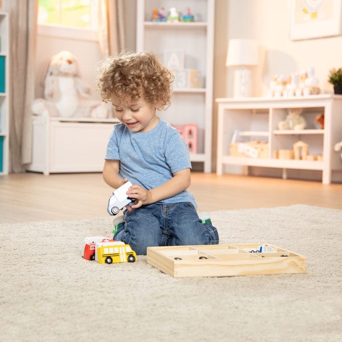 Melissa & Doug Melissa & Doug Wooden Town Vehicle Set - Little Miss Muffin Children & Home